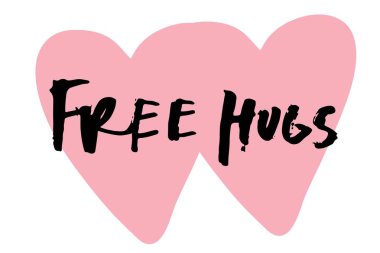 Beleş sarılma harfleri, basit vektör illüstrasyonu