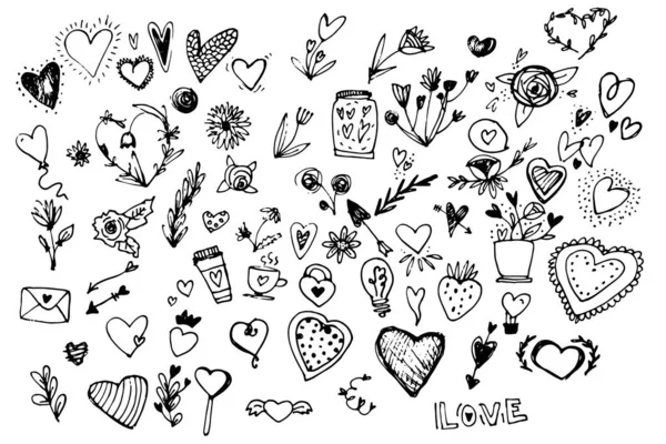 Modèle Sans Couture Saint Valentin Illustration Vectorielle Simple — Image vectorielle