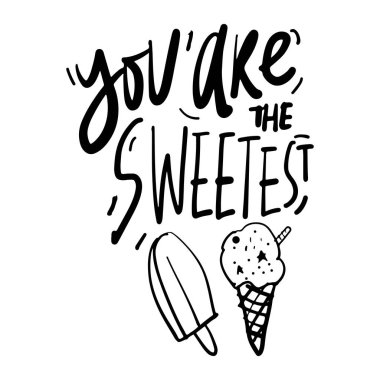 Dondurma el yazısı teklif tasarım için