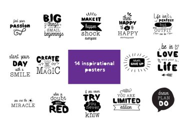 Tişört konsepti çizimi için ilham verici alıntı fikri 