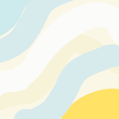 Tasarımın için basit ve soyut bir arkaplan. Mavi ve sarı renkler