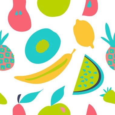 meyve şablonu basit vektör illüstrasyonu