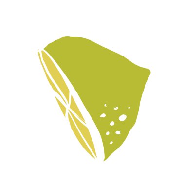 Tasarımınız için limon düz illüstrasyon