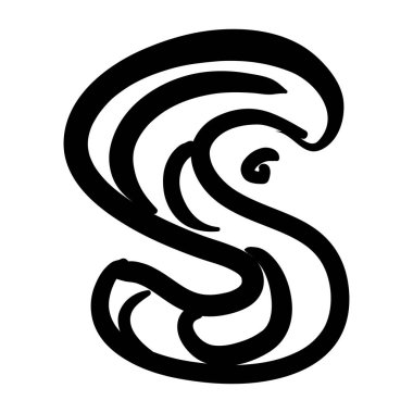 Çiçek tasarımı harfleri. Tasarım Harfleriniz için el çizimi illüstrasyon