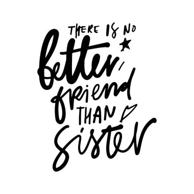 Kardeşler hakkında bir alıntı. El yazısı resimleme