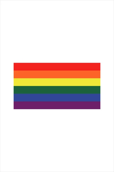 ゲイの旗の背景 あなたのデザインのためのハンドベクトルイラスト — ストックベクタ