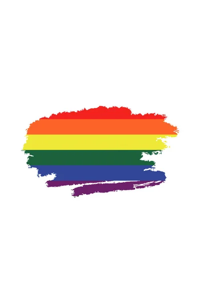 Couleurs Gay Arc Ciel Illustration Vectorielle Pour Votre Design — Image vectorielle