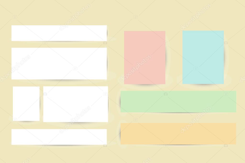 Sticky notes for your design: digital planner, mock ups