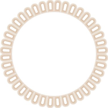 Kemer elementli karalama çerçevesi. Moda grafik şablonu. Güzel boş çerçeve kutusu. El çizimi vektör çizimi beyaz arkaplanda izole edildi