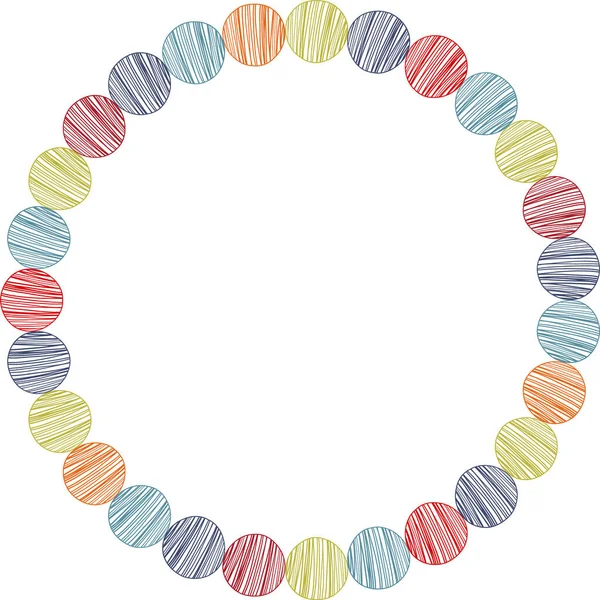 Metin için karalama çerçevesi. Hippiler için Modern Sanat Grafikleri. Renkli stil geometrik boş çerçeve. Tasarım, davetiyeler, hediye kartları, el ilanları ve broşürler için öğe