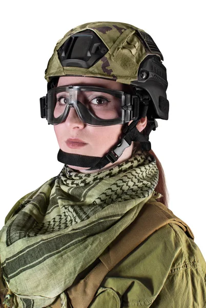 รูปภาพของทหารหญิง . — ภาพถ่ายสต็อก