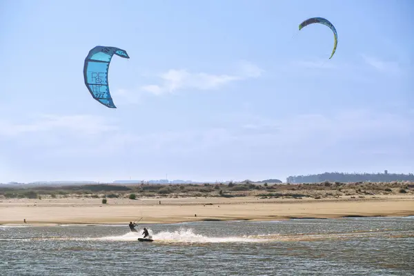 Surfeurs Chatte Mar Chiquita Lagoon Buenos Aires Argentine — Photo