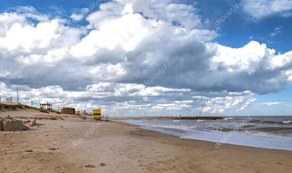 Marine landscape in Mar del Plata , Argentina 