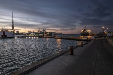 Santa Clara del Mar Manzara Sunset , Arjantin   