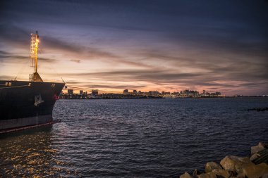 Santa Clara del Mar Manzara Sunset , Arjantin   