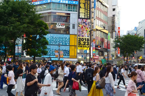 Tokyo Japan Maj 2018 Tokyo Japan View Shibuya Crossing Mest — Stockfoto