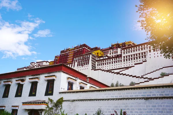 Großer Potala Palast Lhasa Tibet China — Stockfoto