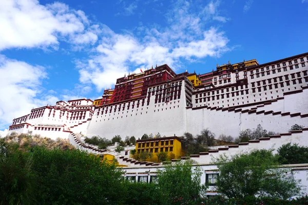 Großer Potala Palast Lhasa Tibet China — Stockfoto