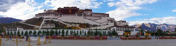 Panorama Des Potala Palastes Lhasa Tibet — Stockfoto