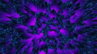 Renkli fantastik hareketli ışık saçan madde, dinamik arka plan sorunsuz döngü