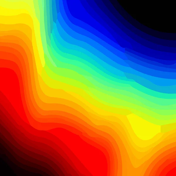 Abstraktní duhové barevné pozadí, neonové světlé čáry, barevný vzor — Stockový vektor