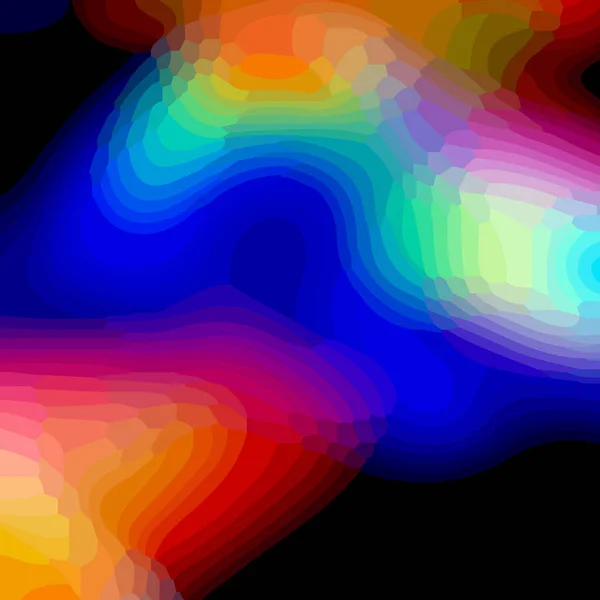 Abstraktní duhové barvité neonové pozadí, vícebarevné skvrny — Stockový vektor