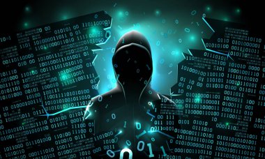 Hacker Internet kullanımı kesmek soyut bilgisayar sunucu, veritabanı, ağ deposu, güvenlik duvarı, sosyal ağ hesabı, veri hırsızlığı