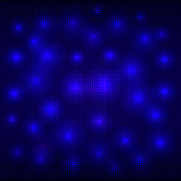 Abstrait fond vectoriel mosaïque bleue avec des lumières — Image vectorielle