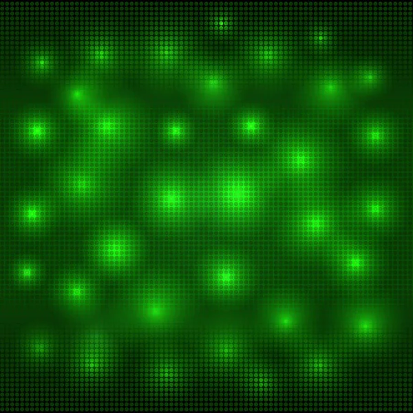 Abstrato verde mosaico vetor de fundo com luzes — Vetor de Stock