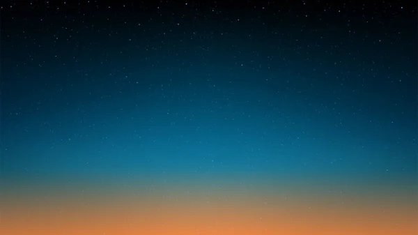 Nacht leuchtender Sternenhimmel, blauer Raumhintergrund mit Sternen, Kosmos — Stockvektor