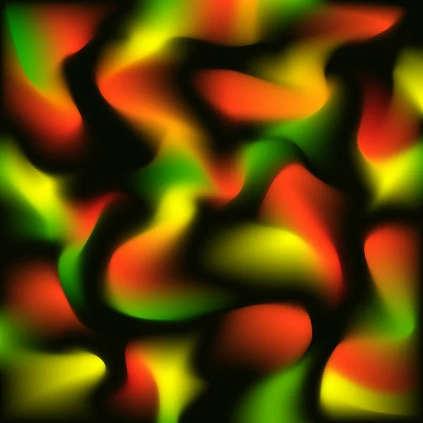 Futuristické pozadí s gradientními organickými formami, abstraktní pestrobarevný rozmazaný podzimní gradient, vektorový plakát — Stockový vektor