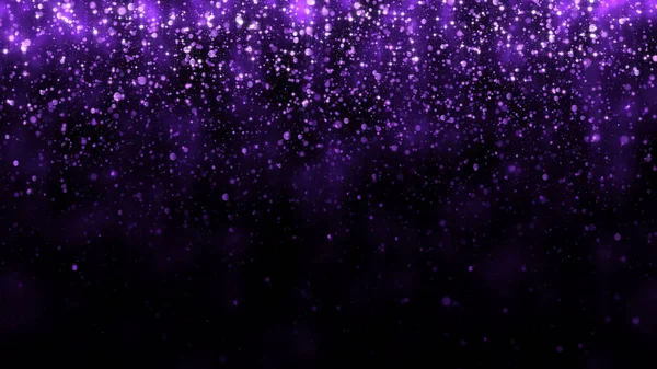 キラキラ落ちる紫色の粒子と豪華な背景。プレミアムデザインのための美しい休日の光の背景テンプレート。光で輝く魔法の粒子を落ちる — ストック写真