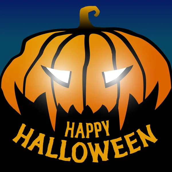 Bonne affiche vectorielle de citrouille d'Halloween, fond, bannière festive de fête d'Halloween — Image vectorielle