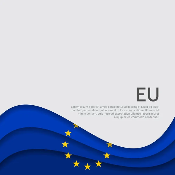 Cover Banner Den Farben Der Europäischen Union Hintergrund Ist Die — Stockvektor