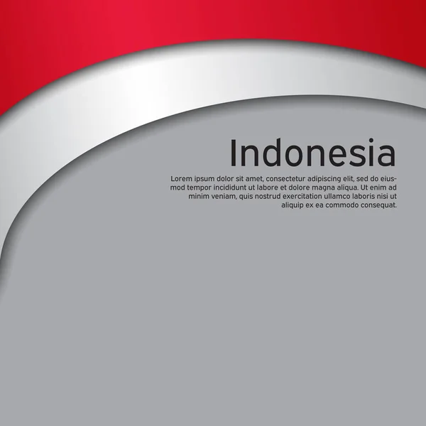 Cover Banner Den Nationalfarben Indonesiens Kreativer Hintergrund Für Patriotisches Urlaubskartendesign — Stockvektor