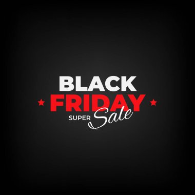 Kara Cuma satışı broşürü. Kara Cuma pankartı tasarımı. Özel fiyat tabelası. Karanlık arka planda modern tasarım posteri. Vektör illüstrasyonu