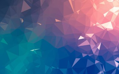 Soyut düşük poli arkaplan, geometri üçgeni, mozaik pastel renk arkaplanı