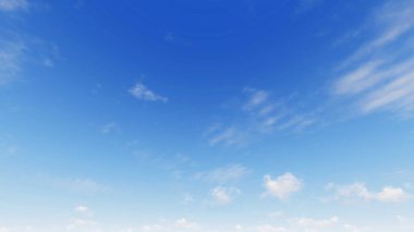 Bulutlu gökyüzü mavi arka plan, mavi gökyüzü arka plan küçük bulutlar, 3d çizim ile