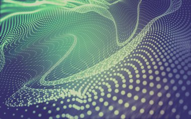 Noktaları ve çizgileri birleştiren soyut çokgen uzay düşük polyester arka plan. Bağlantı yapısı. 3d oluşturma