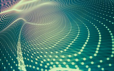 Noktaları ve çizgileri birleştiren soyut çokgen uzay düşük polyester arka plan. Bağlantı yapısı. 3d oluşturma