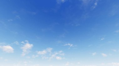 Bulutlu gökyüzü mavi arka plan, mavi gökyüzü arka plan küçük bulutlar, 3d çizim ile