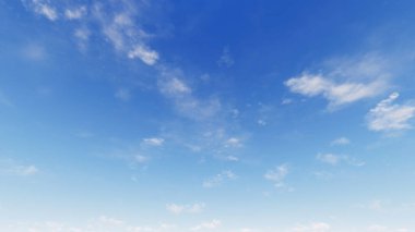 Bulutlu gökyüzü mavi arka plan, mavi gökyüzü arka plan küçük bulutlar, 3d çizim ile