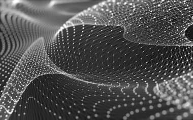 Noktaları ve çizgileri birleştiren soyut çokgen uzay düşük polyester arka plan. Bağlantı yapısı. 3d oluşturma