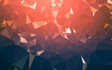 Soyut düşük poli arkaplan, geometri üçgeni, mozaik pastel renk arkaplanı