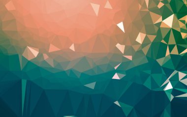 Soyut düşük poli arkaplan, geometri üçgeni, mozaik pastel renk arkaplanı