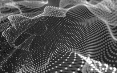 Noktaları ve çizgileri birleştiren soyut çokgen uzay düşük polyester arka plan. Bağlantı yapısı. 3d oluşturma