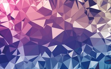 Soyut düşük poli arkaplan, geometri üçgeni, mozaik pastel renk arkaplanı