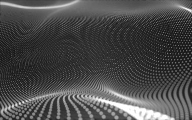 Noktaları ve çizgileri birleştiren soyut çokgen uzay düşük polyester arka plan. Bağlantı yapısı. 3d oluşturma