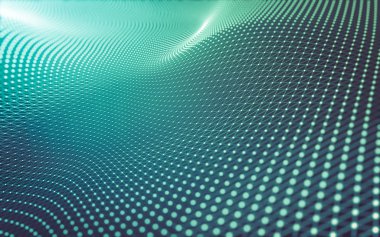 Noktaları ve çizgileri birleştiren soyut çokgen uzay düşük polyester arka plan. Bağlantı yapısı. 3d oluşturma