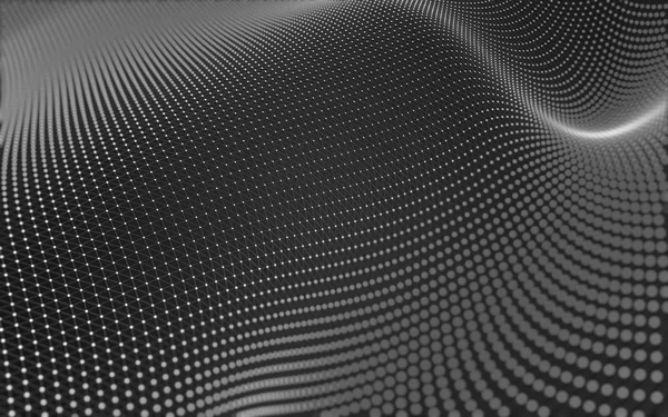 Noktaları ve çizgileri birleştiren soyut çokgen uzay düşük polyester arka plan. Bağlantı yapısı. 3d oluşturma